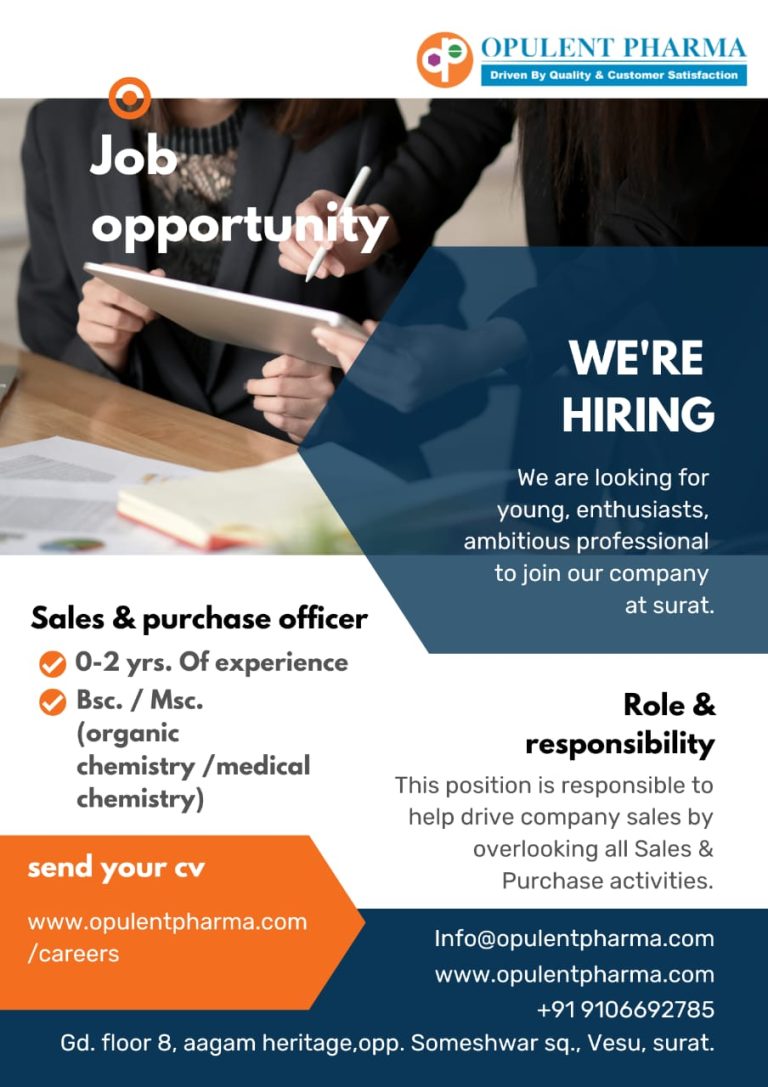 Hiring Sales Purchase Officer