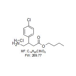 Butyl 4-amino-3-(p-chlorophenyl)butyrate
